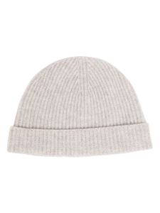 N.Peal bonnet en cachemire à design nervuré - Gris