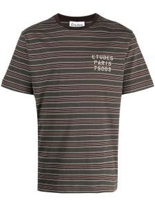 Études Studio t-shirt en coton à rayures - Multicolore