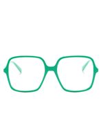 Gucci Eyewear lunettes de vue oversize à logo GG - Vert