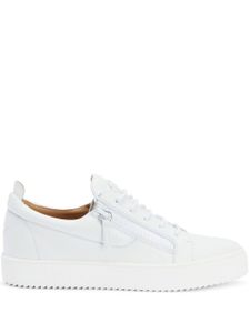 Giuseppe Zanotti Frankie tonal leather sneakers - Blanc