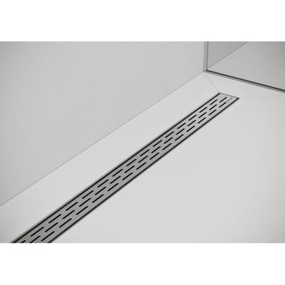 Easy Drain Compact afvoergoot 6x80cm enkele plaat met zijuitloop 50mm RVS edcom800-50