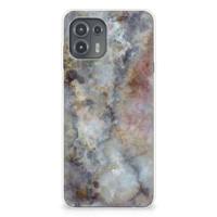Motorola Edge 20 Lite | TPU | Siliconen hoesje | Marmer Grijs