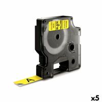 Gelamineerde Tape voor Labelmakers Dymo D1 45018 12 mm LabelManager™ Geel Zwart (5 Stuks)