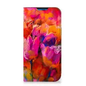Bookcase iPhone 14 Pro Tulips