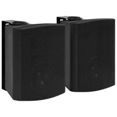 Stereoluidsprekers wandgemonteerd 2 st 120 W zwart