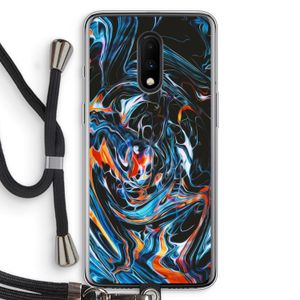 Black Unicorn: OnePlus 7 Transparant Hoesje met koord