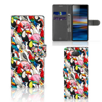 Sony Xperia 10 Telefoonhoesje met Pasjes Birds - thumbnail