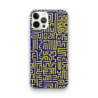 Majorelle Blue Print: iPhone 12 Pro Transparant Hoesje