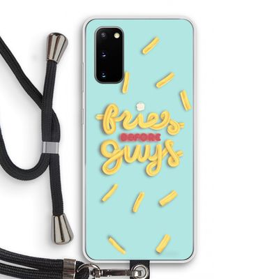 Always fries: Samsung Galaxy S20 Transparant Hoesje met koord