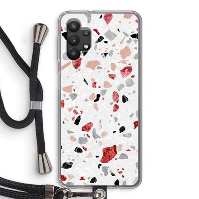 Terrazzo N°12: Samsung Galaxy A32 5G Transparant Hoesje met koord