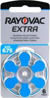 Rayovac Extra type 675 blauw (6 pak)
