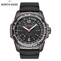 NORTH EDGE Heren Quartz horloges Voor buiten Digitale wijzerplaat Lichtgevend WATERDICHT Siliconen Horloge Lightinthebox