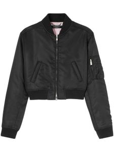 Versace veste bomber crop à design matelassée - Noir