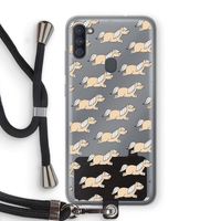 Ponys: Samsung Galaxy A11 Transparant Hoesje met koord Ponys: Samsung Galaxy A11 Transparant Hoesje met koord