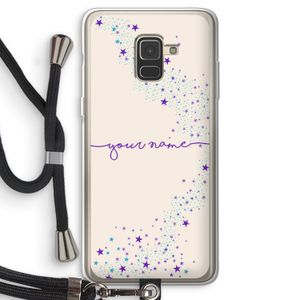 Sterren: Samsung Galaxy A8 (2018) Transparant Hoesje met koord