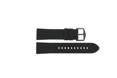 Horlogeband Smartwatch Fossil FTW4025 / FTW4025C Silicoon Zwart 22mm