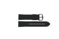 Horlogeband Smartwatch Fossil FTW4025 / FTW4025C Silicoon Zwart 22mm