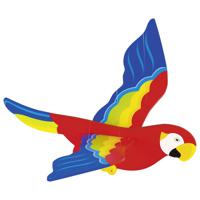 Houten zweeffiguur papegaai 50 cm   -