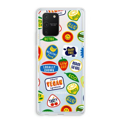 Fruitsticker: Samsung Galaxy S10 Lite Transparant Hoesje