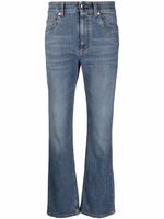Brunello Cucinelli jean droit à taille mi-haute - Bleu