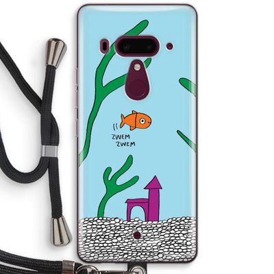 Aquarium: HTC U12+ Transparant Hoesje met koord
