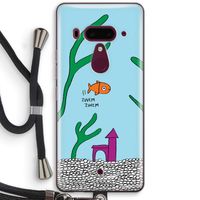 Aquarium: HTC U12+ Transparant Hoesje met koord