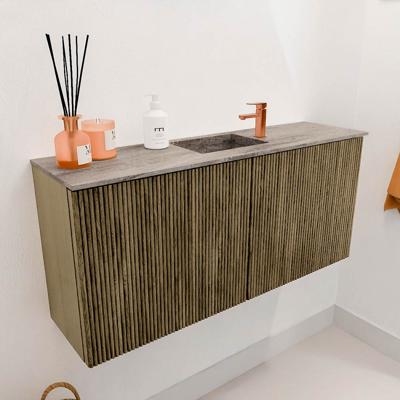 Toiletmeubel Mondiaz Joya Dlux | 90 cm | Meubelkleur Dusk | Faye wastafel Oza Wasbak Midden | 1 kraangat