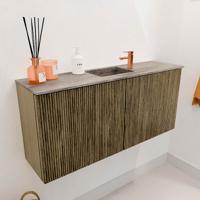 Toiletmeubel Mondiaz Joya Dlux | 90 cm | Meubelkleur Dusk | Faye wastafel Oza Wasbak Midden | 1 kraangat