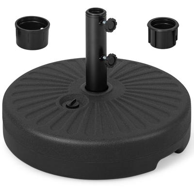 Ronde Parasolvoet te Vullen met Water of Zand Geschikt voor Parasolstelen met een Diameter van 38 mm en 48 mm Draagvermogen 22 kg