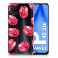 Huawei P40 Lite | Siliconen Case | Pink Macarons