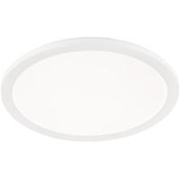 LED Plafondlamp Badkamer - Dimbaar Rond 22W IP44 - Warm Wit 3000K