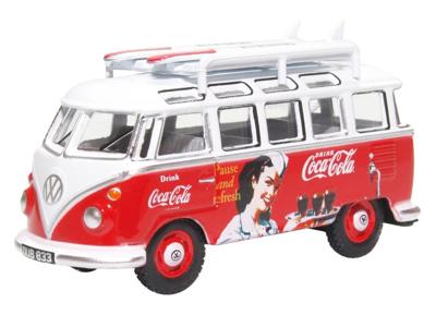 VW T1 Coca-Cola Van Reproductie 1:24 - Vintage Modelauto