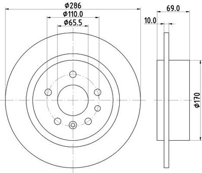 Remschijf 8DD355107001