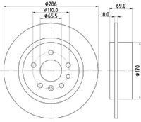 Remschijf 8DD355107001