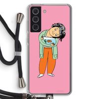 Visknuffel: Samsung Galaxy S21 FE Transparant Hoesje met koord