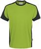 Hakro 290 T-shirt Contrast MIKRALINAR® - Kiwi/Anthracite - 3XL