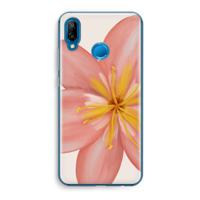 Pink Ellila Flower: Huawei P20 Lite Transparant Hoesje