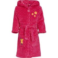 Playshoes Badjas Muis Meisjes Fleece Rood/roze Maat 110/116 - thumbnail