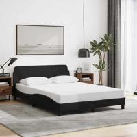 Bedframe "Dover" stof zwart 140x200 cm