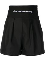 Alexander Wang short à bande logo - Noir