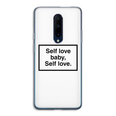 Self love: OnePlus 7 Pro Transparant Hoesje