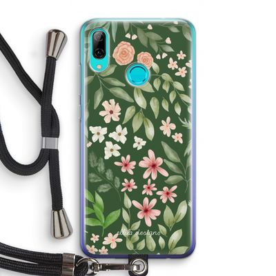 Botanical green sweet flower heaven: Huawei P Smart (2019) Transparant Hoesje met koord