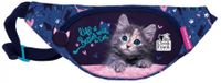 Cleo & Frank heuptas meisjes 30 cm polyester donkerblauw/roze - thumbnail