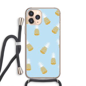 Ananasjes: iPhone 11 Pro Transparant Hoesje met koord