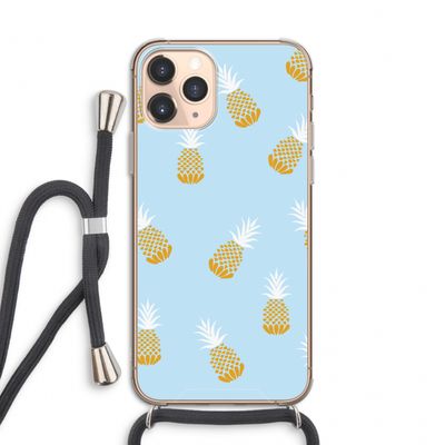 Ananasjes: iPhone 11 Pro Transparant Hoesje met koord