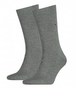 Tommy Hilfiger Men Sock Classic Middle Grey Melange 2-Pack-47/49