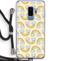 Regenboog: Samsung Galaxy S9 Plus Transparant Hoesje met koord