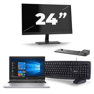 HP ProBook 650 G5 - Intel Core i5-8e Generatie - 15 inch - 16GB RAM - 256GB SSD - Windows 11 + 1x 24 inch Monitor HP ProBook 650 G5 - Intel Core i5-8e Generatie - 15 inch - 16GB RAM - 256GB SSD - Windows 11 + 1x 24 inch Monitor