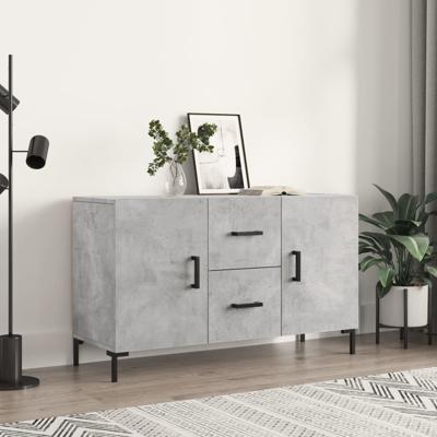 Dressoir 100x36x60 cm bewerkt hout betongrijs