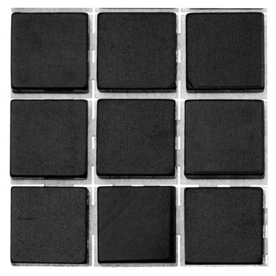Glorex Hobby - mozaiek stenen/steentjes - zwart - 63x stuks - 10 x 10 x 2 mm - knutselen
